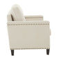 Hersfeld Ivory Fabric Sofa or Loveseat
