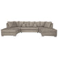 Hervie Sectional sofa with 2 Ottomans
