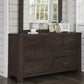 Highlands Collection Espresso 7-Drawer Dresser – Premium Storage for Your Dubai Home