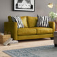 Hubbardston Faux Leather Square Arm Loveseat