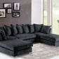 Hervie Sectional sofa with 2 Ottomans
