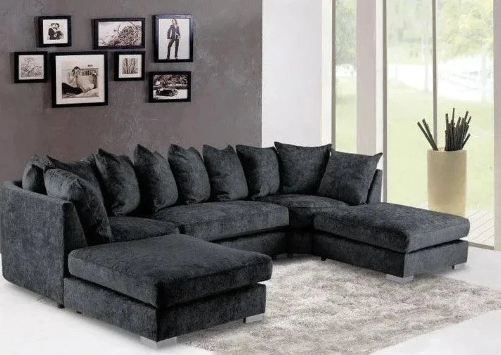 Hervie Sectional sofa with 2 Ottomans