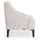 Ivory Velvet Tufted Accent Chair