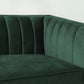 Jacqueline Velvet Square Arm 3 Seater Sofa