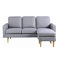 Jasper Grey Sectional Sofa – 3-Piece Elegant & Comfortable Seating for Your Living Room