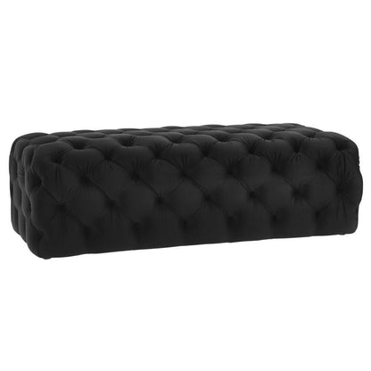 Jumbo Velvet Deep-tufted Ottoman