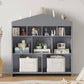 Kids Bookshelf 9-Cubby Toy Storage Organizer for Creative Play