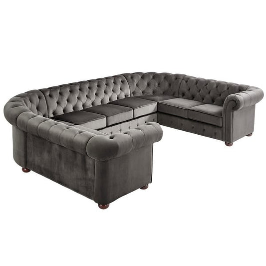 Knightsbridge Chesterfield U-Shaped Sectional Sofa in Dubai - Luxury Seating for Your Living Room