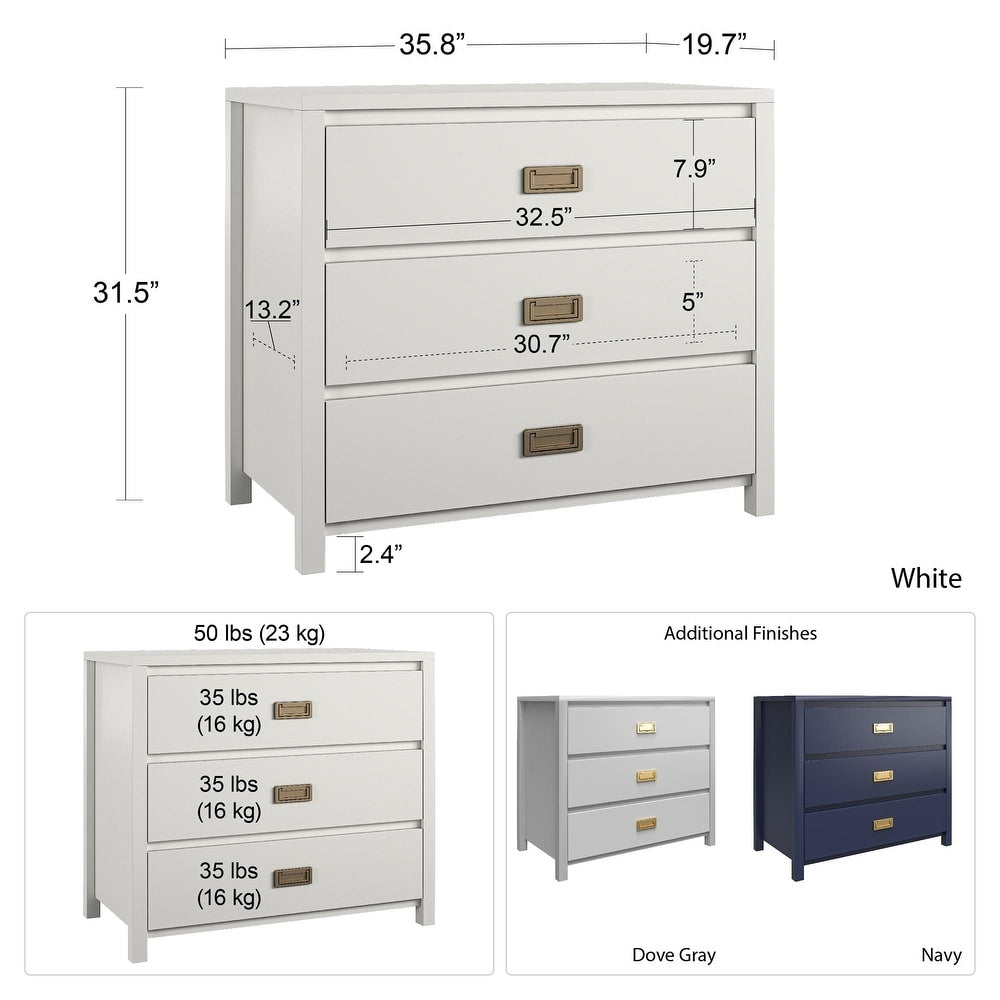 Little Seeds Monarch Hill Haven 3-Drawer Kids' Dresser