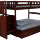MERLOT TWIN OVER FULL STAIRBED | DISCOVERY WORLD FURNITURE