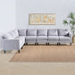 Mahra 7-piece Fabric Sectional Sofa Set - Stylish, Comfortable & Customizable for Your Home in Dubai
