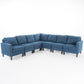 Mahra 7-piece Fabric Sectional Sofa Set - Stylish, Comfortable & Customizable for Your Home in Dubai