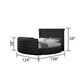 Maya Modern Style Queen/King Storage Bed Made with Wood, Built in USB Chargers & TV Stand Footboard