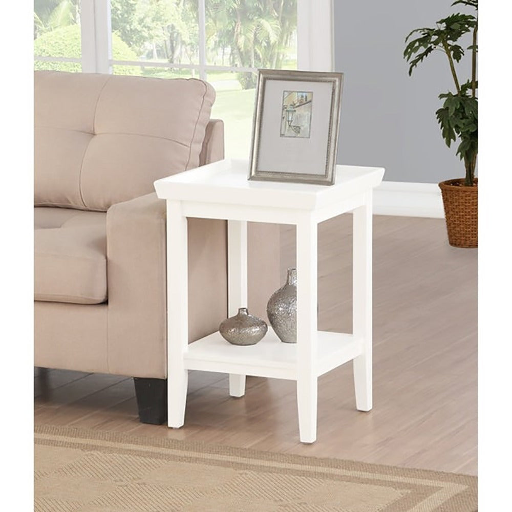 Mecci End Table with 2 Shelves