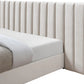 Box Channeled Wall Upholstered Bed