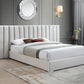 Box Channeled Wall Upholstered Bed
