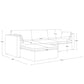 Mia Oversized Modular Sectional Fabric Sofa Set Dubai