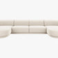 Luxury U-Shaped Velvet Upholstered Sofa