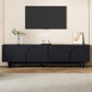 Minimalist TV Stand with Arch Cabinets for TVs Up to 78"