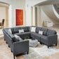 Modern 10-piece U-shaped Sectional Sofa - Stylish & Comfortable for Your Home in Dubai