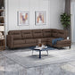 Modern Fabric Upholstered Sofa with Divan