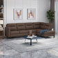Modern Fabric Upholstered Sofa with Divan