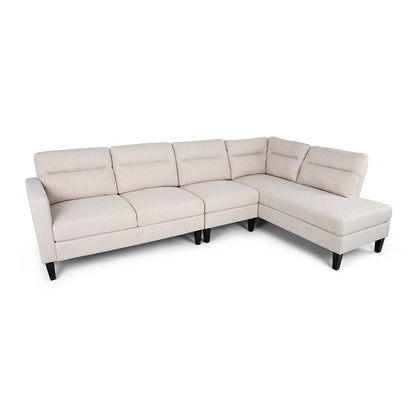 Modern Fabric Upholstered Sofa with Divan