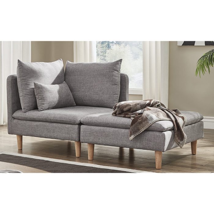 Modular Chaise with Ottoman