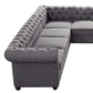 Garcia Tufted Linen U-Shaped Sectional Sofa – Perfectly Designed to Seat 11 People in Ultimate Comfort