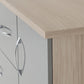 Zaviour Grey 5 Drawer Compact Wardrobe