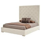 Modern Glamorous Wall Panel Bed Dubai – Charcoal Upholstered Elegance