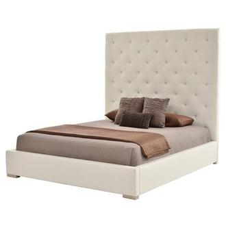 Modern Glamorous Wall Panel Bed Dubai – Charcoal Upholstered Elegance