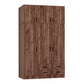 Estephania 3 Door Lamination wood Wardrobe
