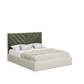 Cross Lines Tufted Wall Panel Headboard Bed – Luxurious Upholstery for Customizable Wall Design