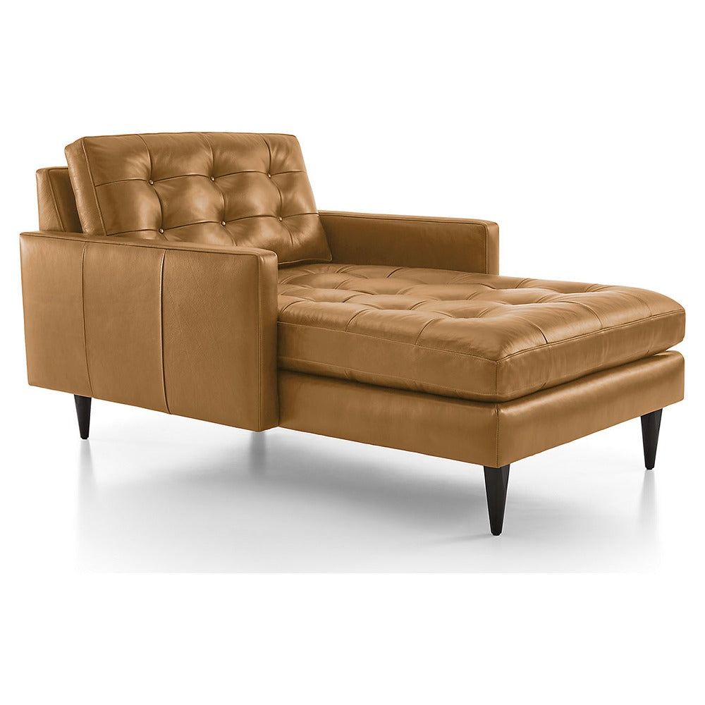 Petrie PVC Midcentury Chaise Lounge