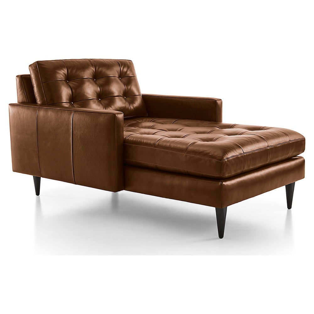Petrie PVC Midcentury Chaise Lounge