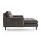 Petrie PVC Midcentury Chaise Lounge