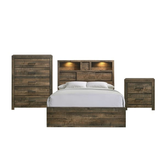 Picket House Furnishings Beckett Full Bookcase Panel 3PC Bedroom Set