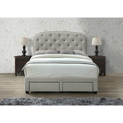 Pogradec Tufted Storage Bed
