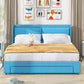 Queen Size Storage Upholstered Hydraulic Platform Bed with 2 Drawers