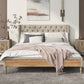 Platform bed with two nightstands and bench in full size Zavior furniture