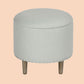 Round Linen Storage Ottoman