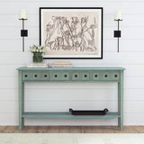 Sadie Wood Entryway Console Table – Charming Cottage Style with Ample Storage for Dubai & UAE Homes