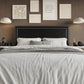 Dark Grey Velvet King Size Ottoman Bed with Studded Headboard