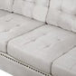 Chaise Lounge Sectional Sofa Set with Ottoman | Zavior UAE