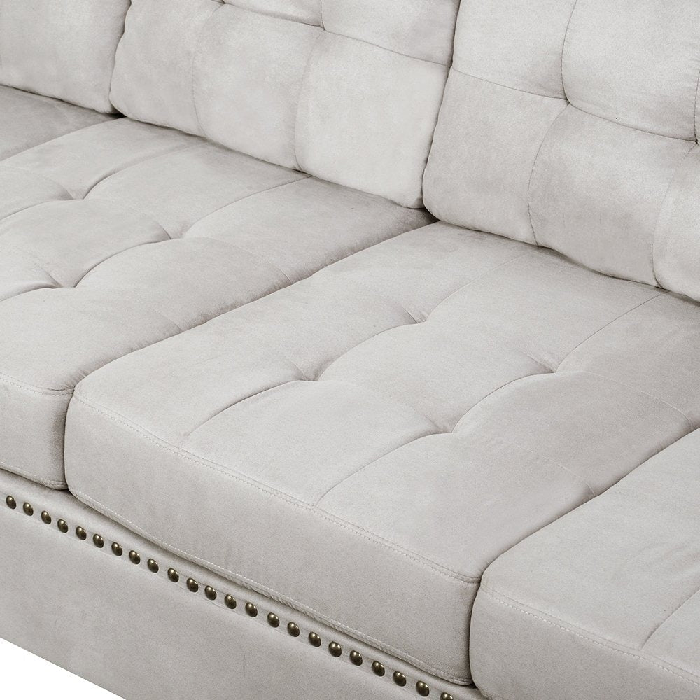 Modular Sectional Sofa with Chaise Lounge and Ottoman