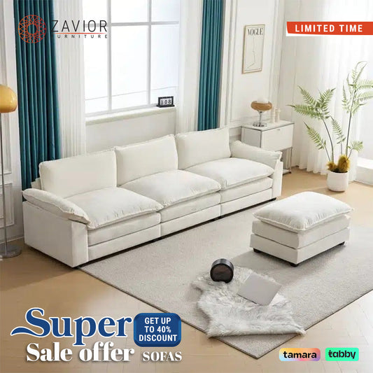 Shonn Modular Sofa with Additional Ottoman – Comfort, Style, and Versatility in One