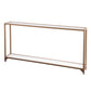 SEI Furniture Grant Narrow Console Table with Glass Shelf Display – Dubai, UAE