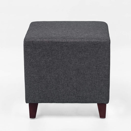 Simple British Style Cube Ottoman Footstool,