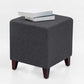 Simple British Style Cube Ottoman Footstool,